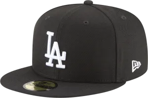Los Angeles Dodgers Black And White New Era 59Fifty Fitted