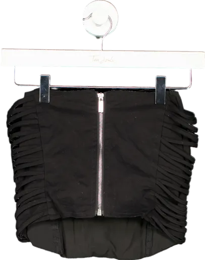 Luxe To Kill Black Lace Up Corset UK 6