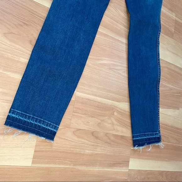 Madewell 10&quot; High-Rise Skinny Jeans: Drop-Hem Edition size 24