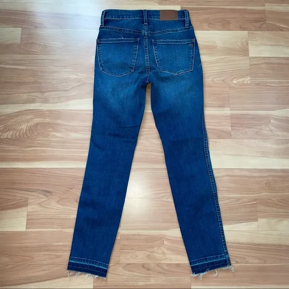 Madewell 10&quot; High-Rise Skinny Jeans: Drop-Hem Edition size 24