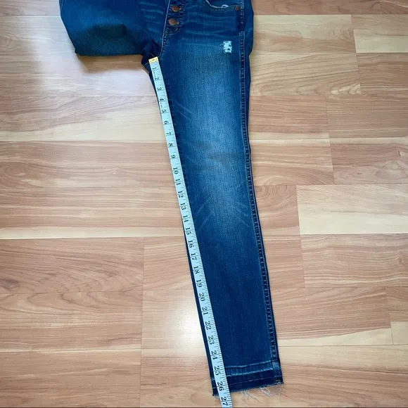 Madewell 10&quot; High-Rise Skinny Jeans: Drop-Hem Edition size 24