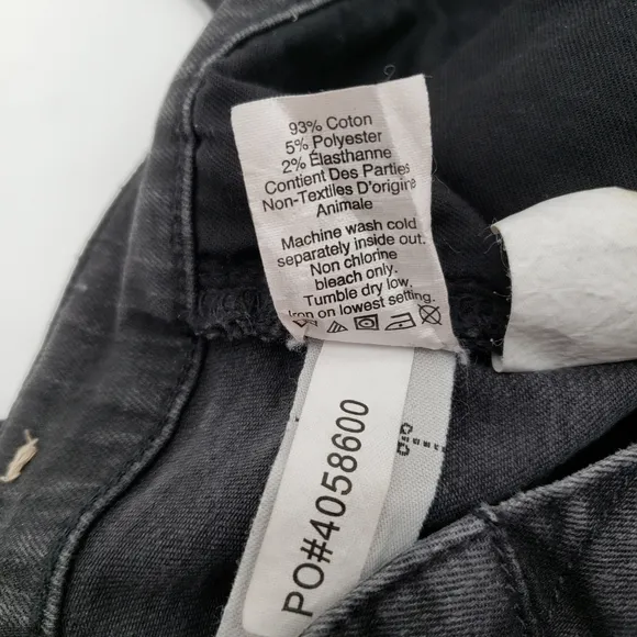 MADEWELL 9&quot; High-Rise Skinny Jeans in Black Sea