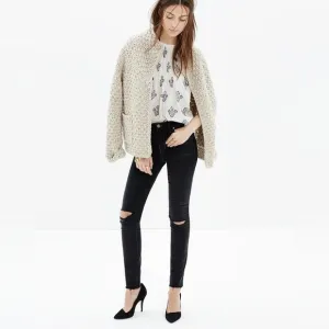 MADEWELL 9&quot; High-Rise Skinny Jeans in Black Sea
