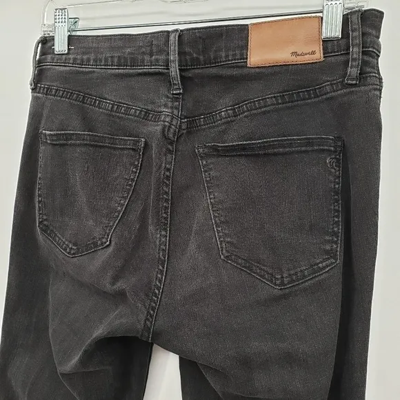 MADEWELL 9&quot; High-Rise Skinny Jeans in Black Sea
