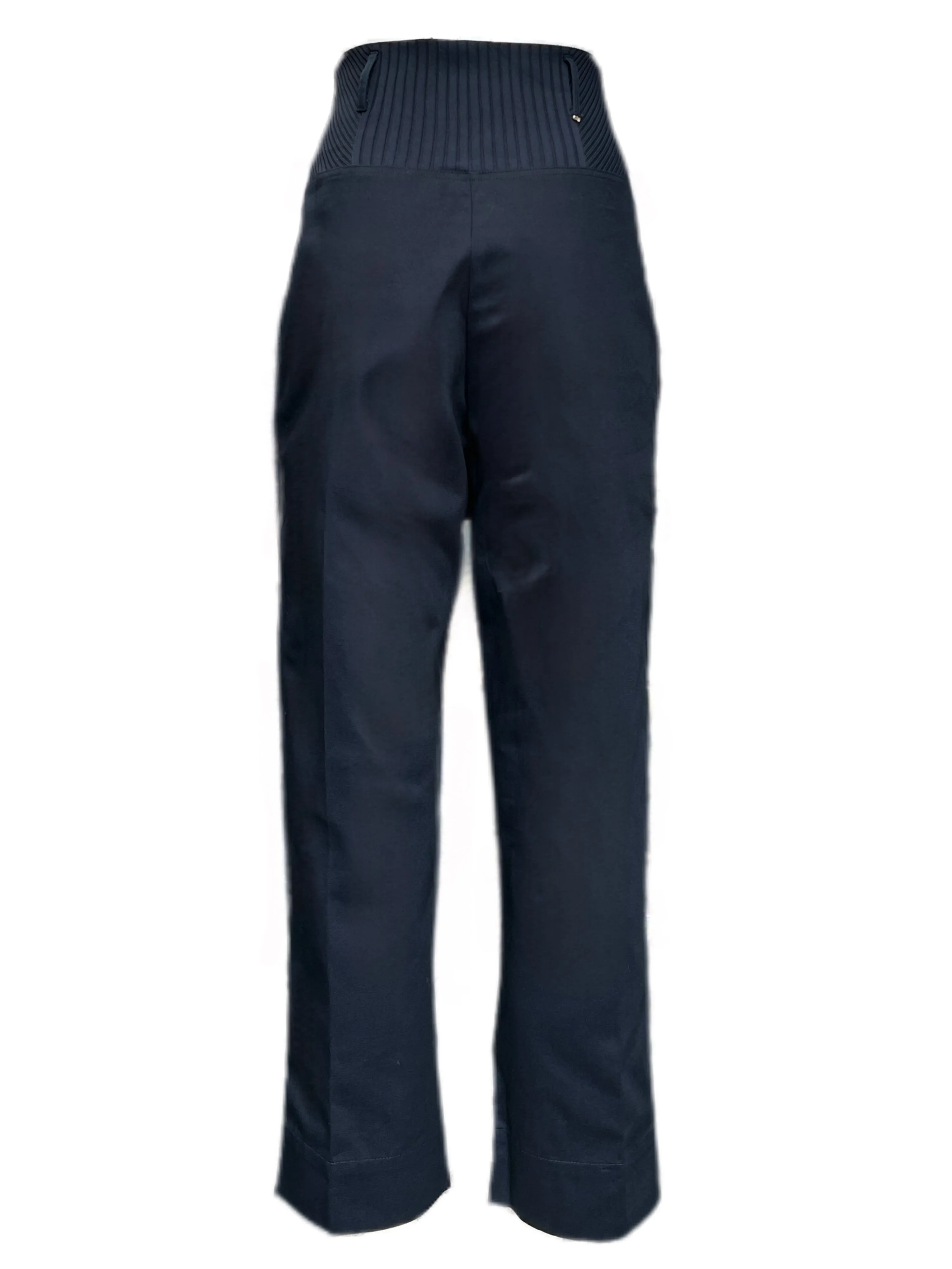Max Mara Women's Navy Paese Straight Pants Size 6 NWT