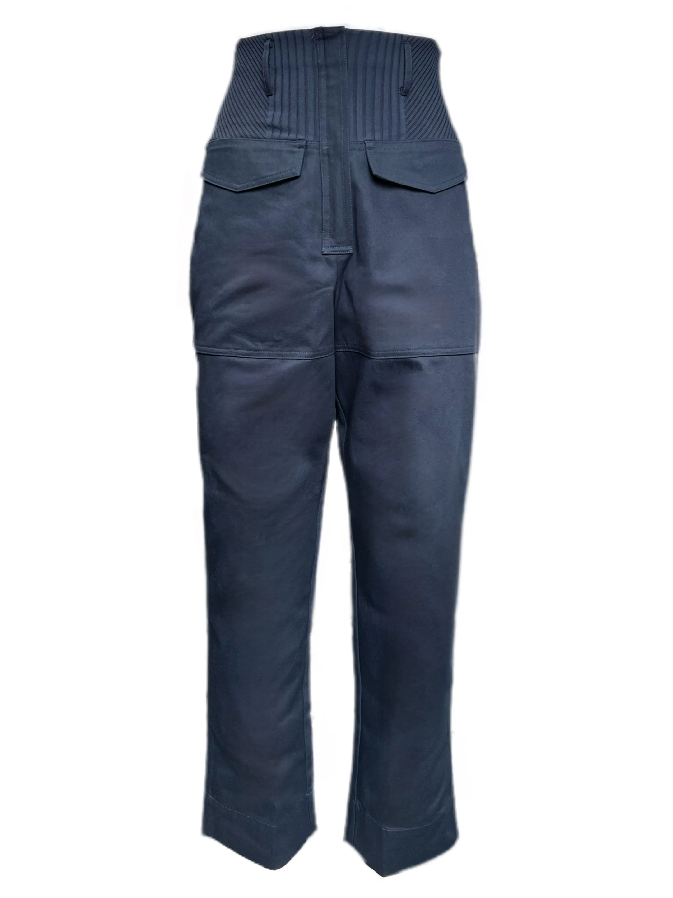 Max Mara Women's Navy Paese Straight Pants Size 6 NWT