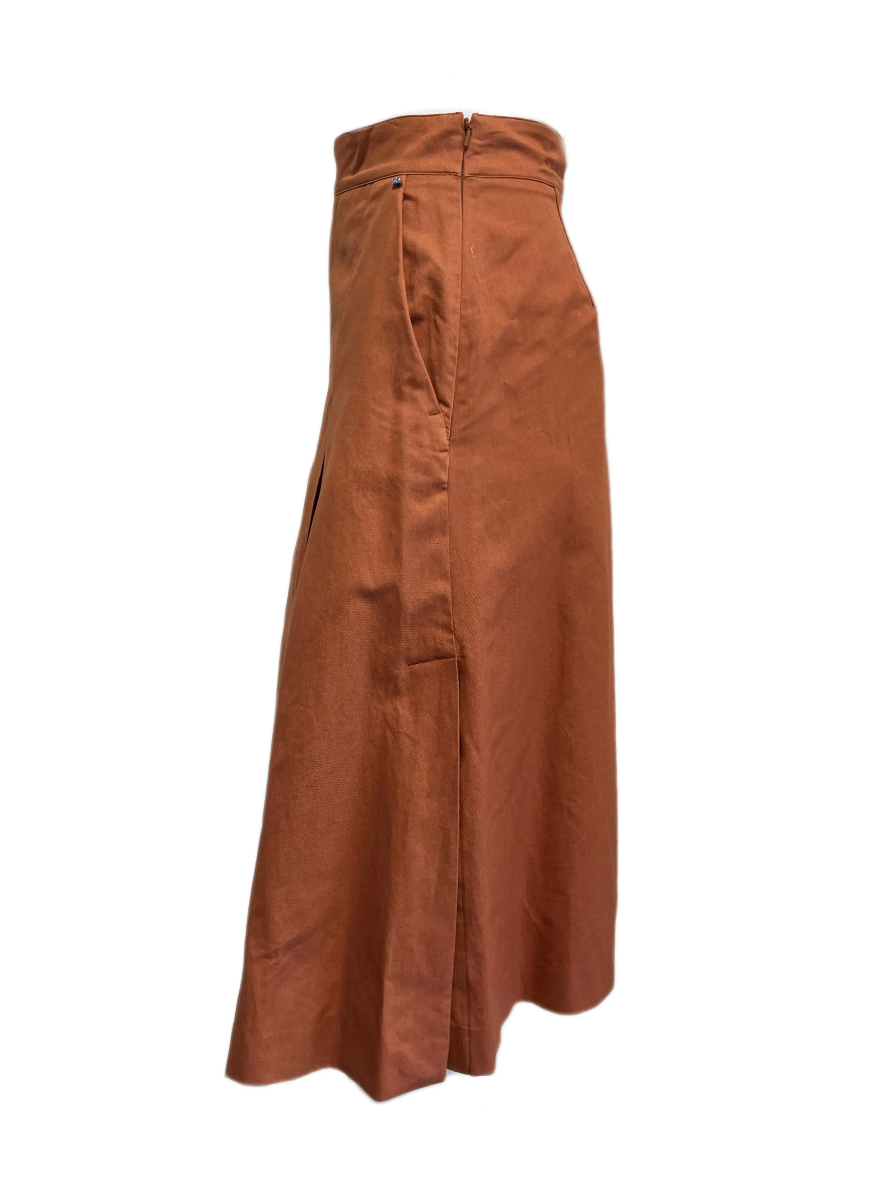 Max Mara Women's Rust Albano Capri Pants Size 2 NWT