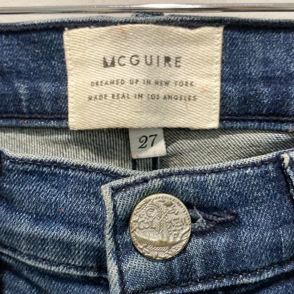 Mcguire Jeans Newton Bow Skinny Jeans Anthropology size 27