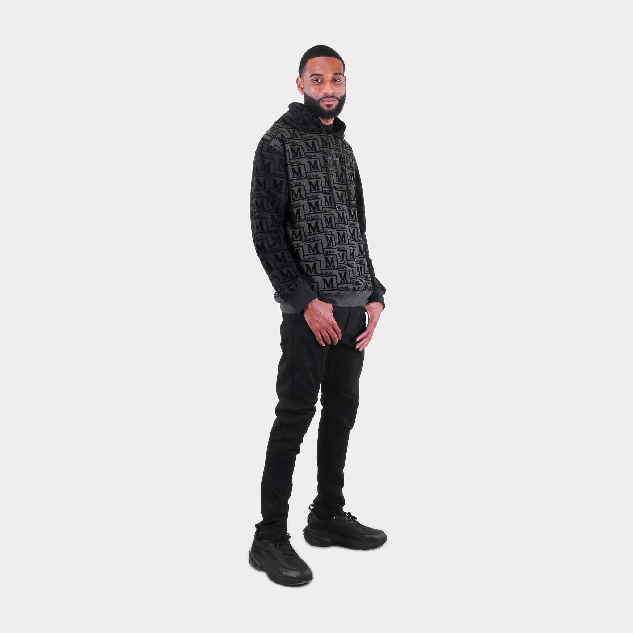 MDB Couture Men's French Terry Monogram Hoodie