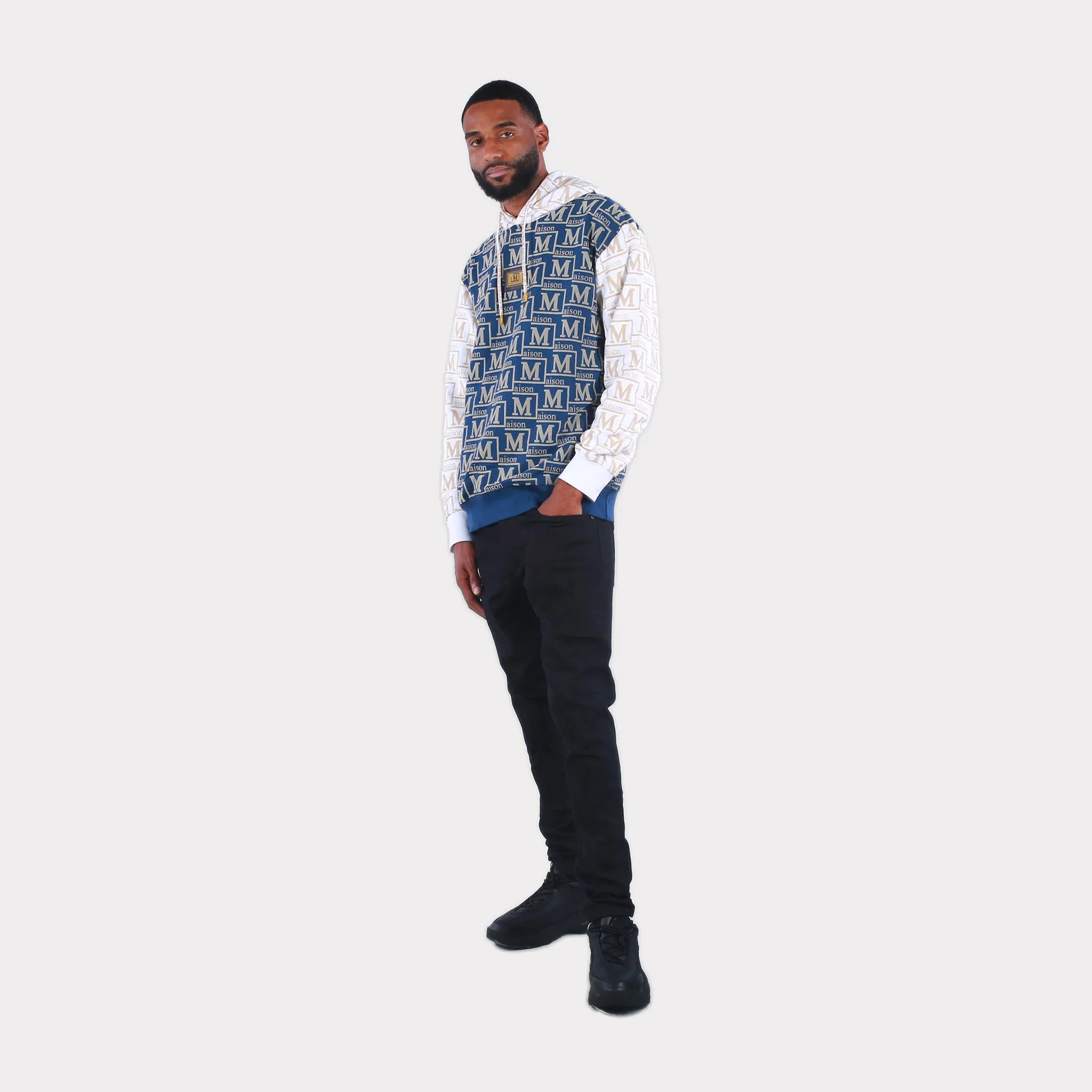 MDB Couture Men's French Terry Monogram Hoodie