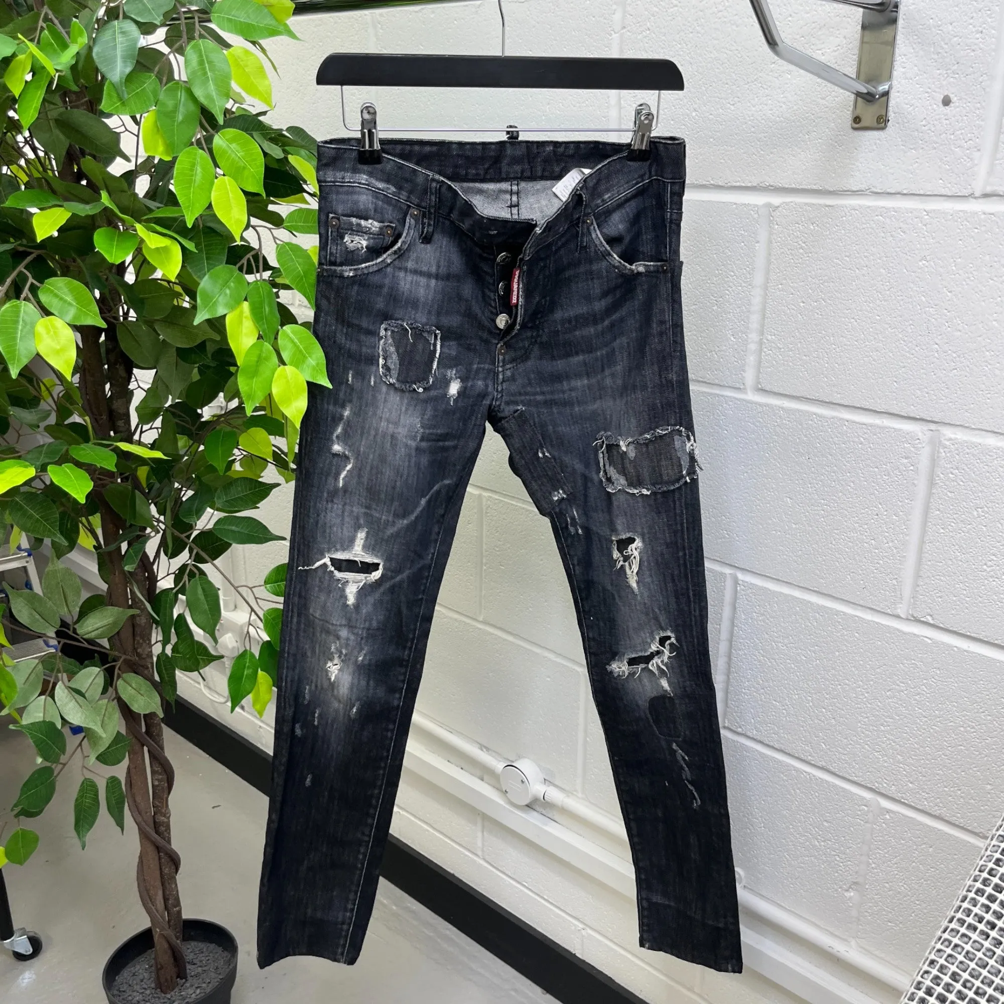 Men's Cool Guy Jeans Black Size IT 44 / UK 28