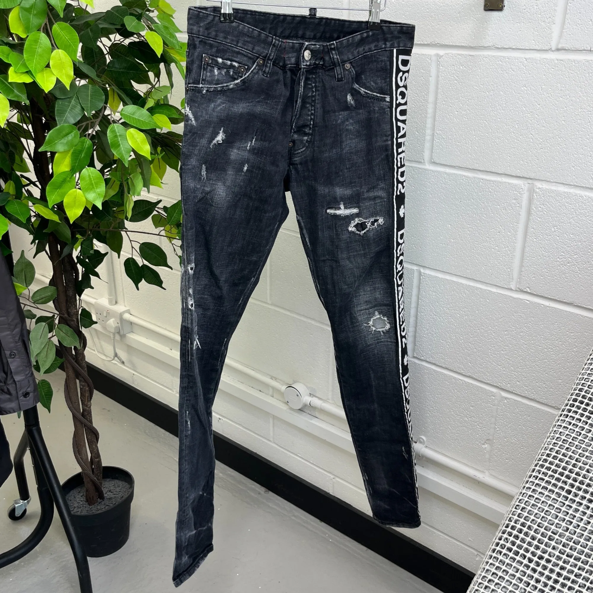 Men's Cool Guy Jeans Black Size IT 48 / UK 32