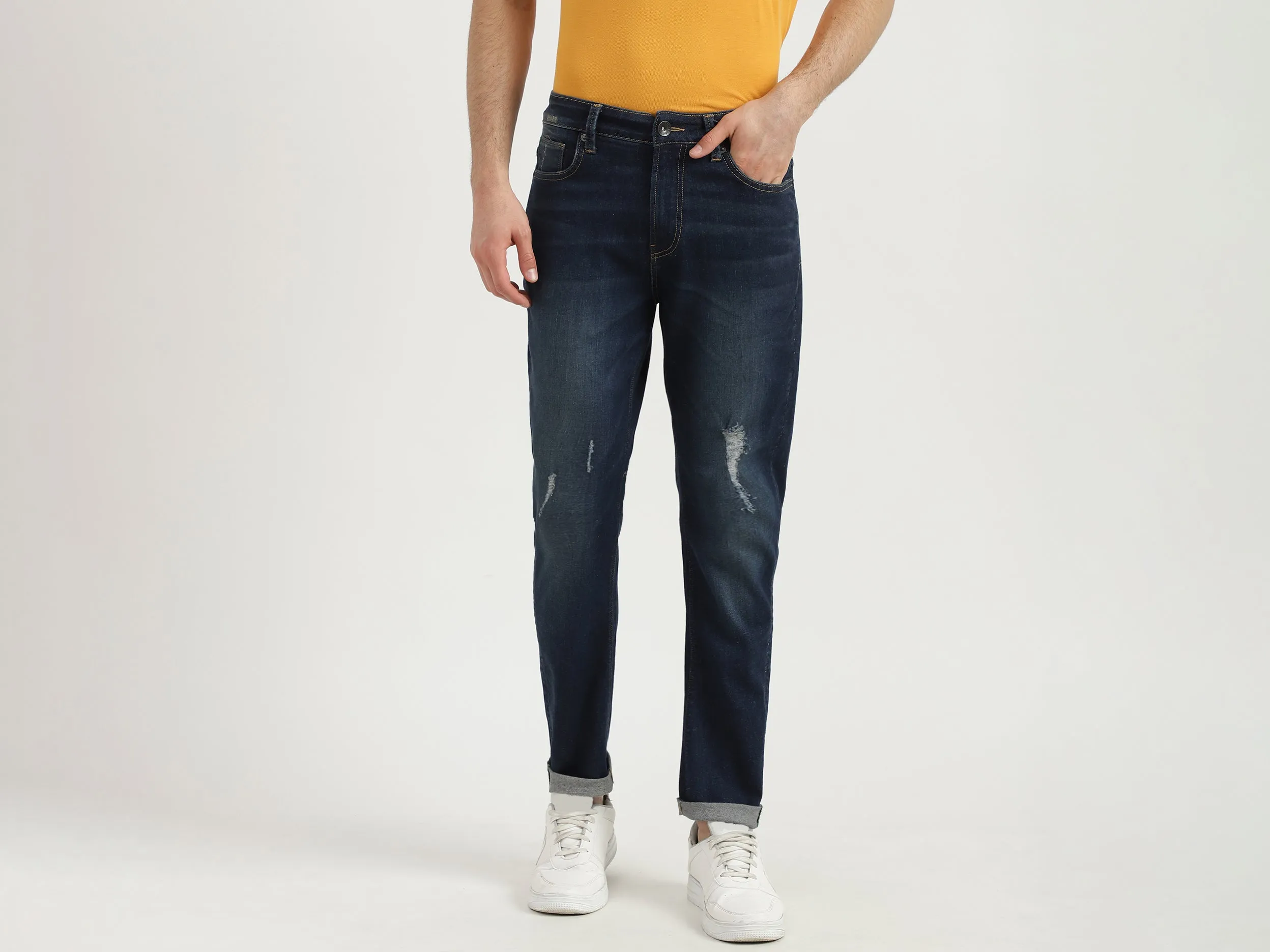 Mens Low Crotch Jeans