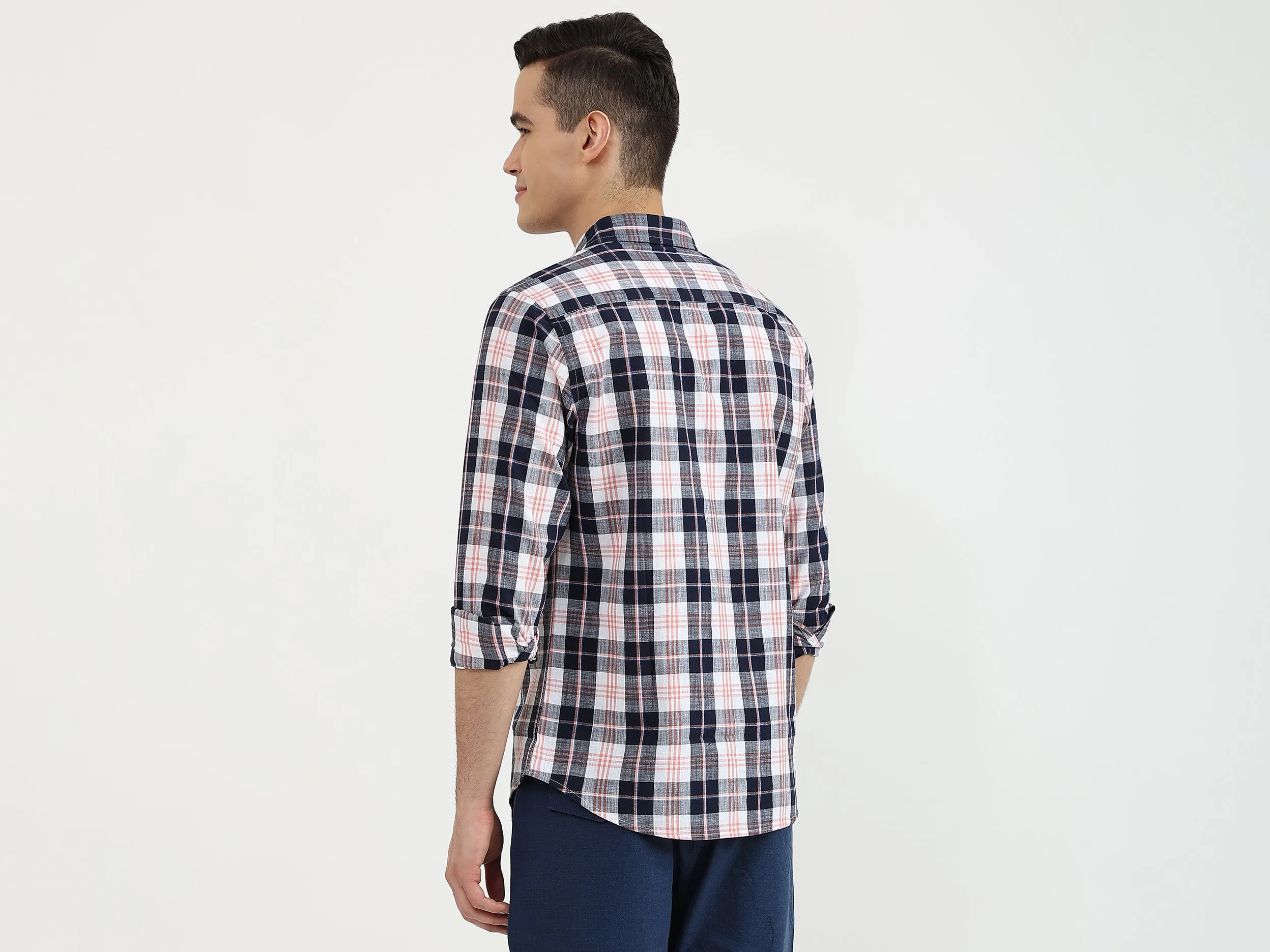 Mens Slim Fit Check Shirt