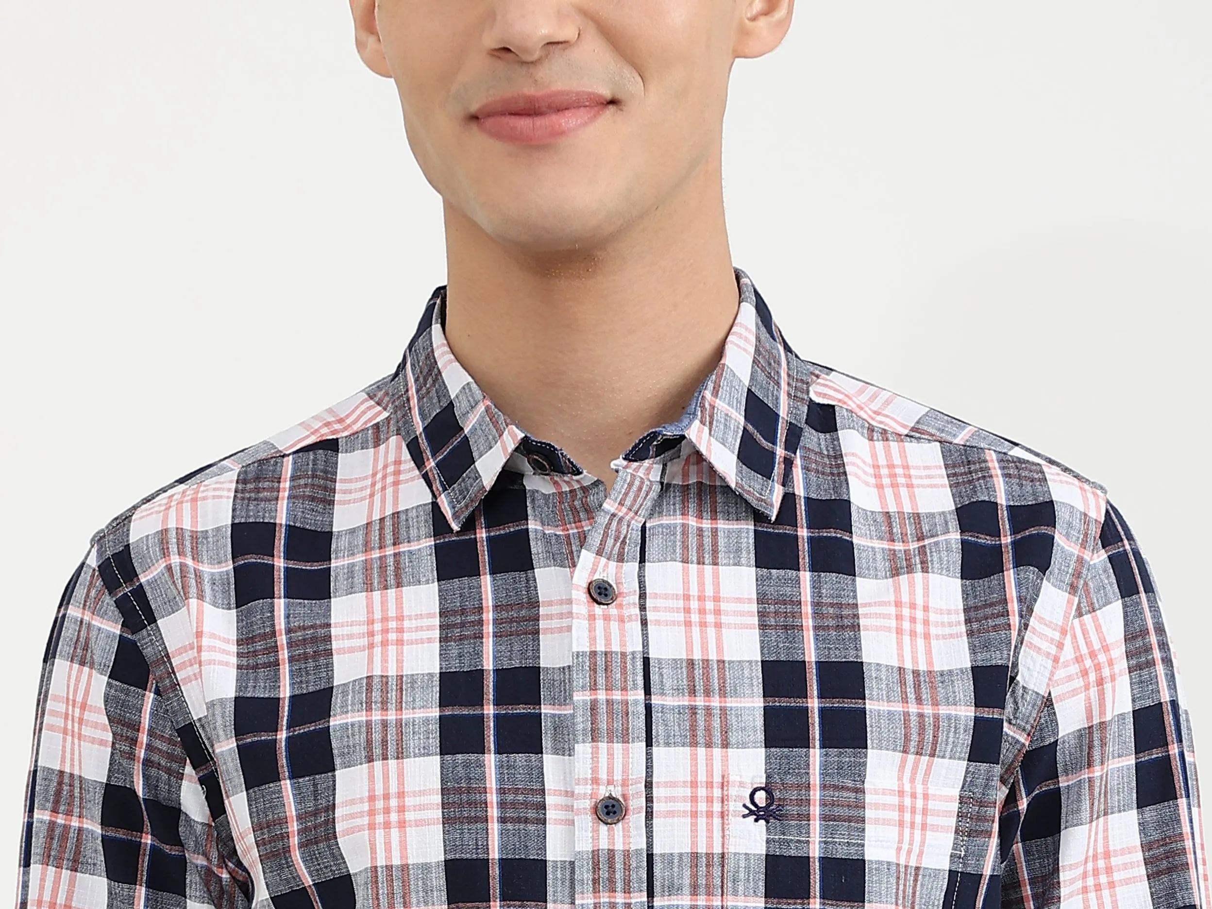 Mens Slim Fit Check Shirt
