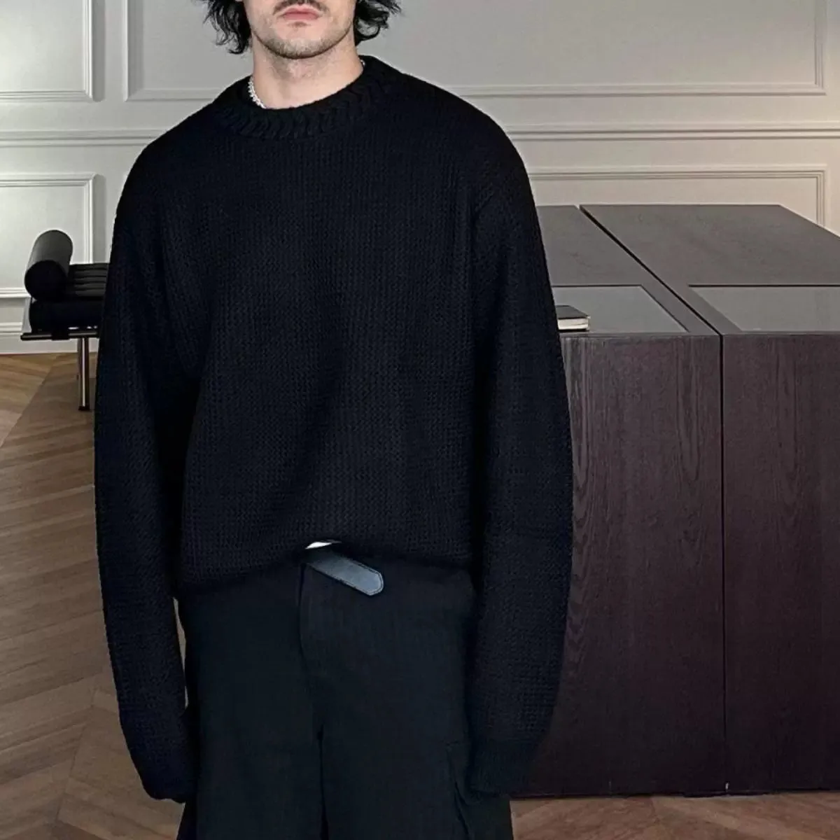 Merino Wool Cable Sweater
