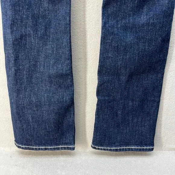 Miss Me Women’s Jeans Size 27 (4) Blue Mid Rise Easy Boot Steer Head Blingy