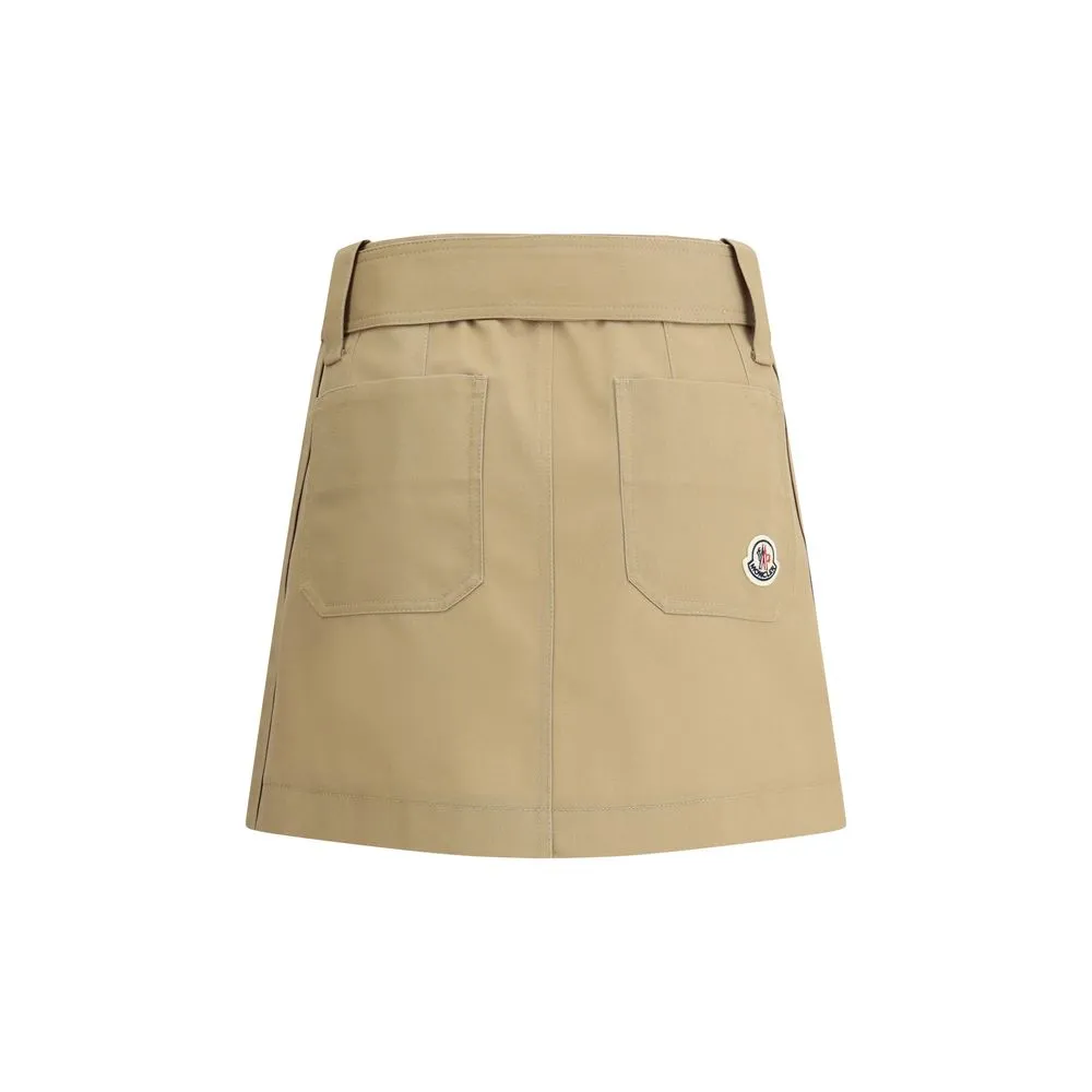 Moncler Cotton gabardine Miniskirt
