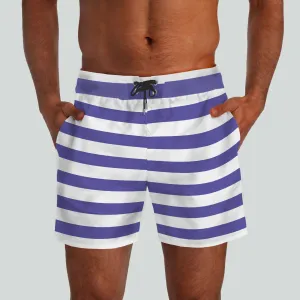 Monterey Purple & White Boardshorts