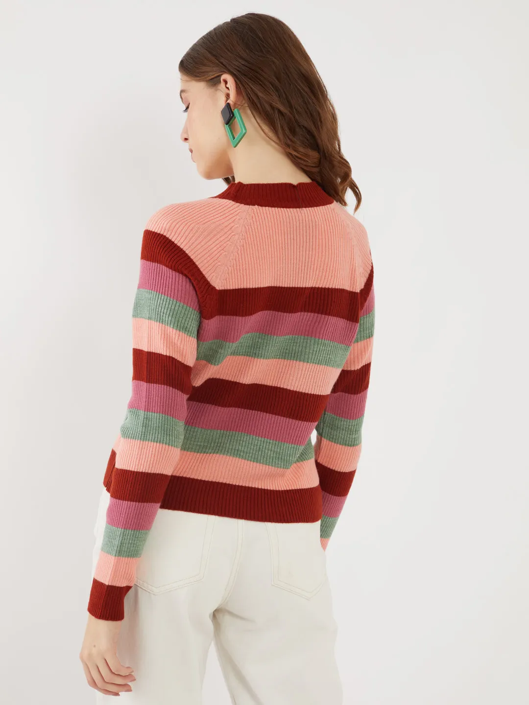 Multicolored Striped  Sweater