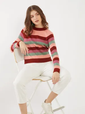 Multicolored Striped  Sweater
