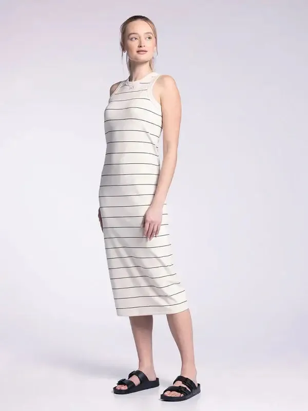 MUSCLE TANK FITTED MIDI DRESS