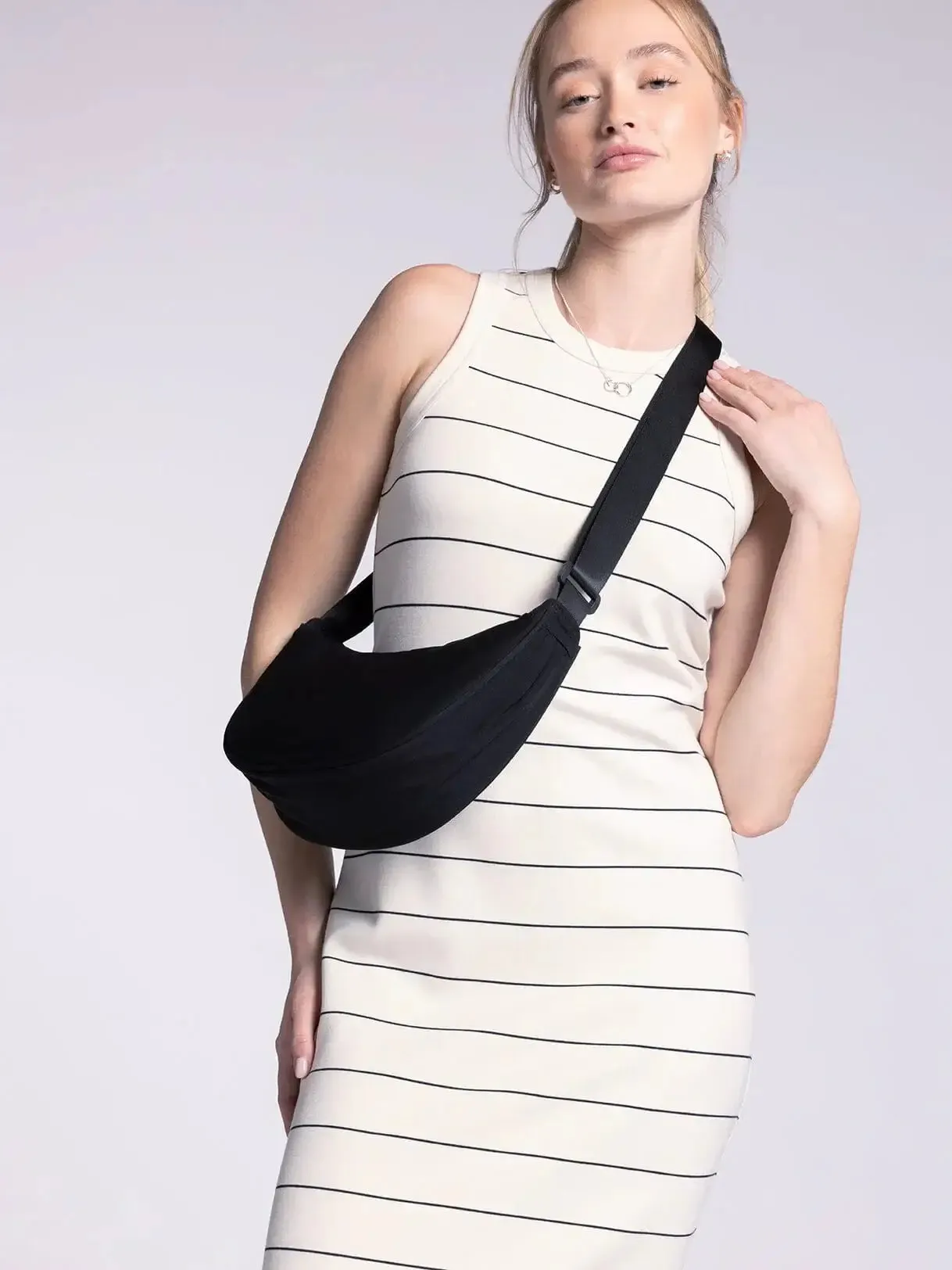 MUSCLE TANK FITTED MIDI DRESS