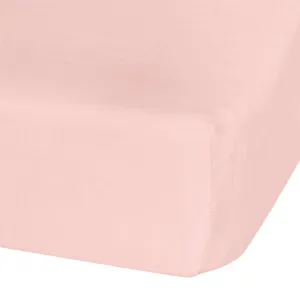 Muslin Fitted Crib Sheet - Pink