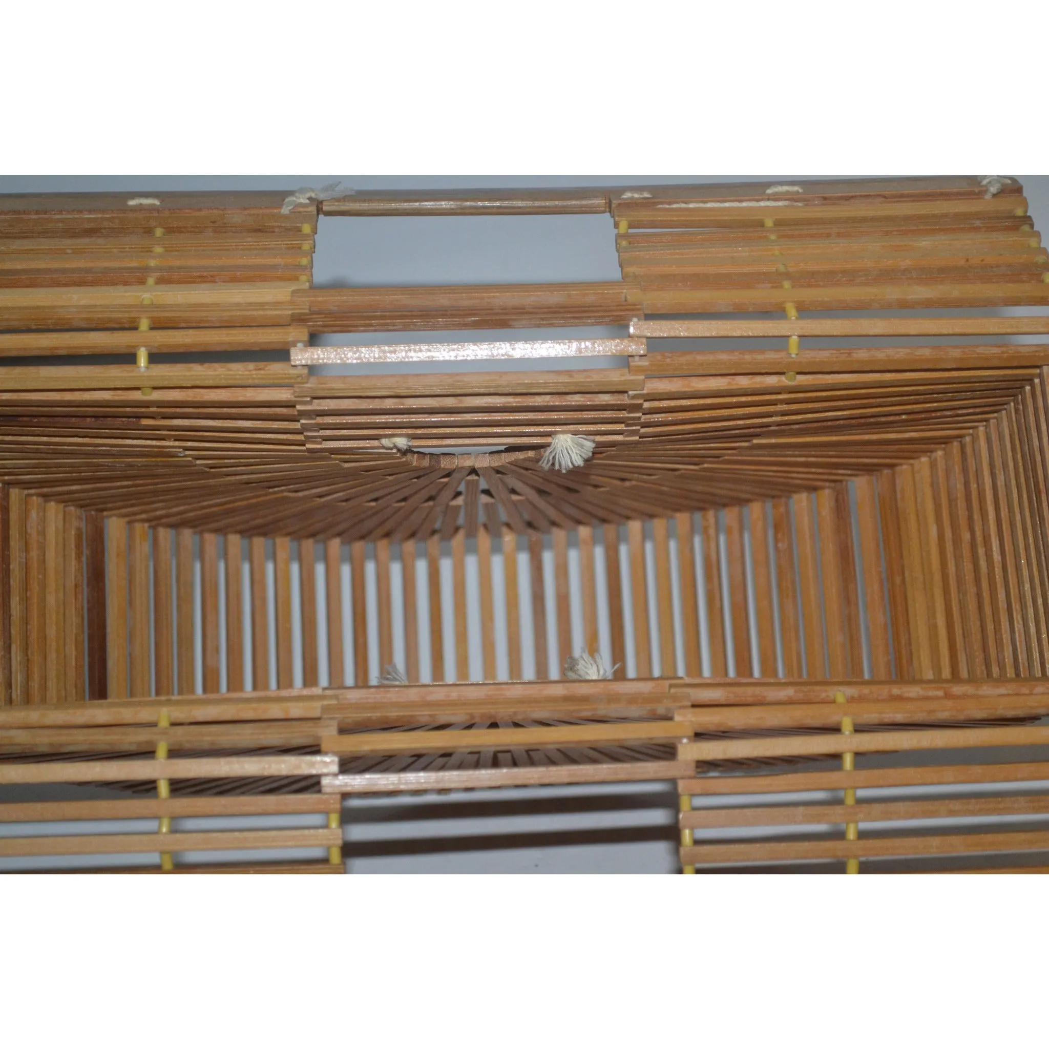 Natural Bamboo Fan Purse