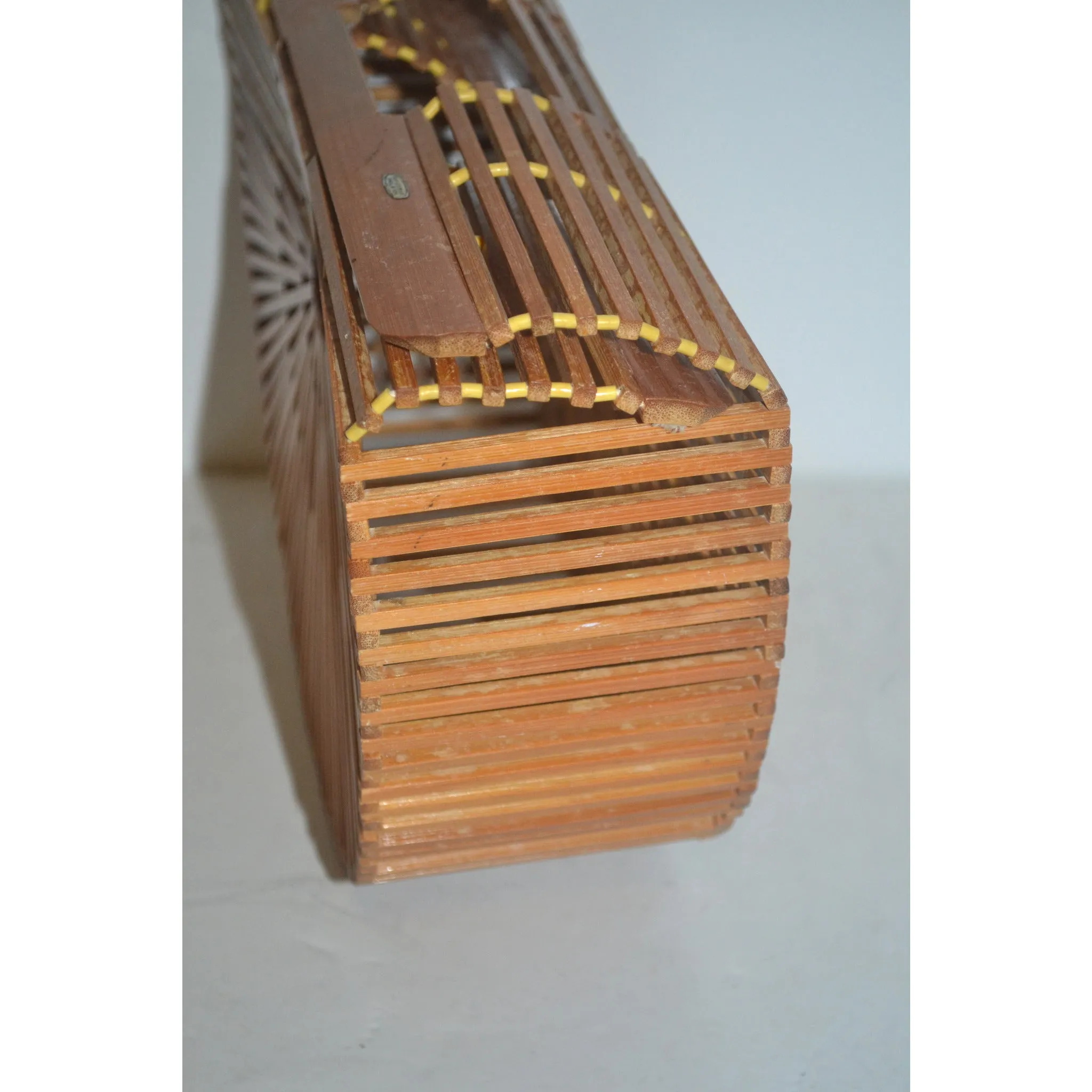 Natural Bamboo Fan Purse