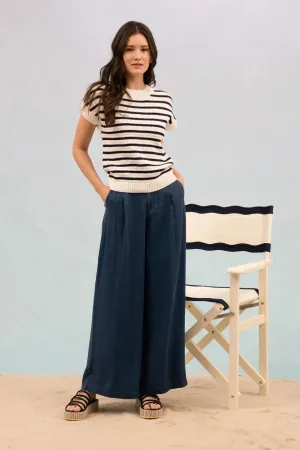 Navy Stripe Pullover Sweater