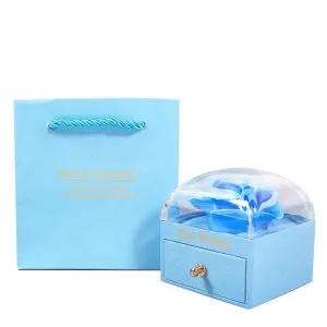 Necklace Set Rose Gift Box for Ring Earrings Pendant Necklace Flower Jewelry Box for Women Valentine's Day Gift Packaging Box