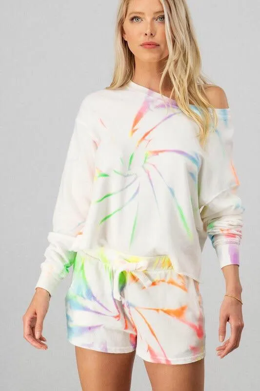 Neon Swirl Shorts