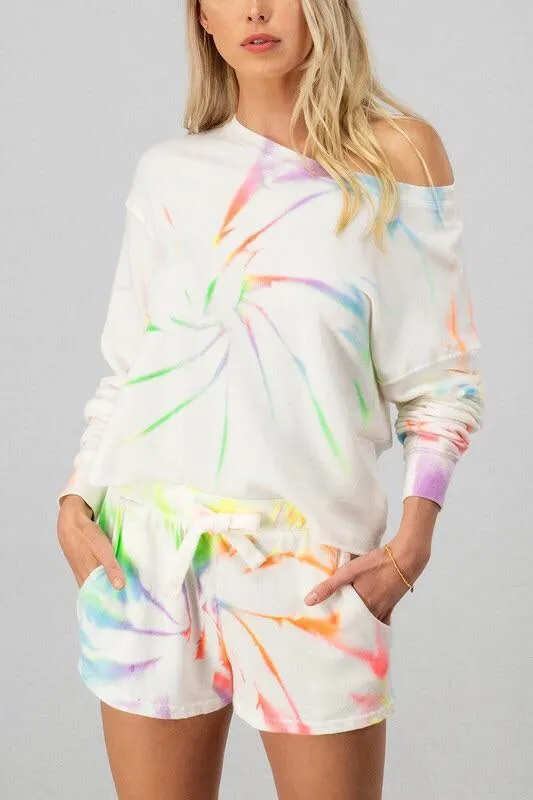 Neon Swirl Shorts