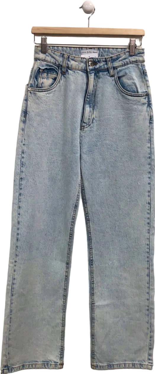 Never Fully Dressed Light Blue Denim Straight Leg Jeans UK 6