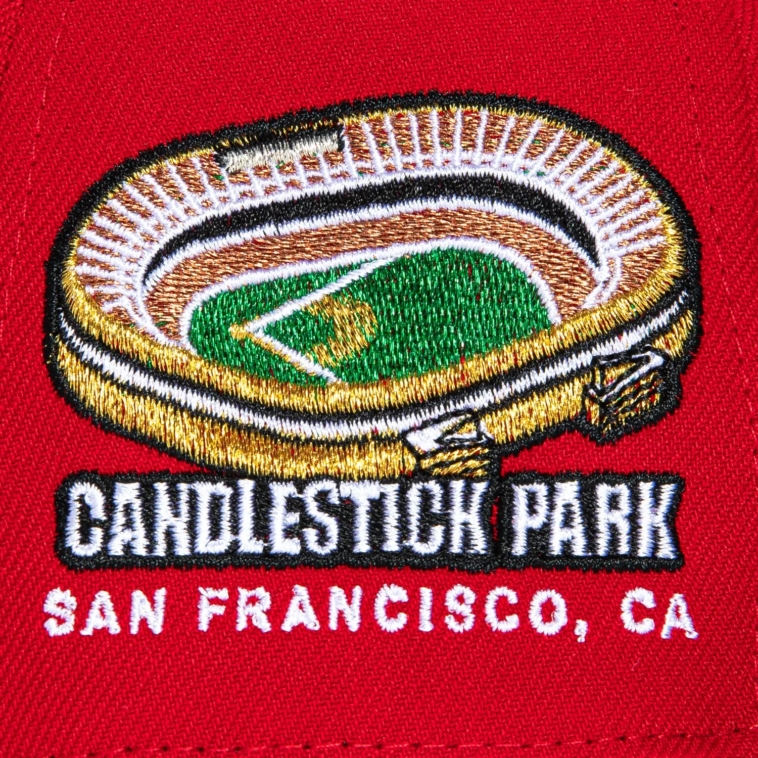 New Era 59Fifty San Francisco Giants Candlestick Park Patch Hat - Red, Black