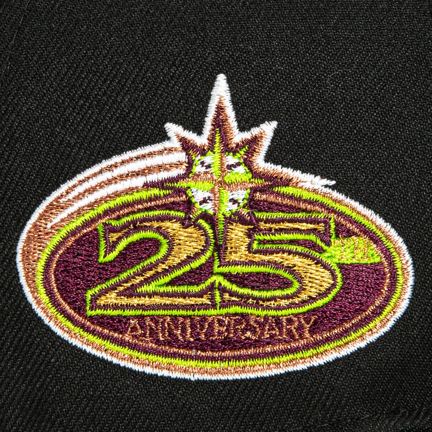 New Era 59Fifty Seattle Mariners 25th Anniversary Patch Hat - Black, Olive, Maroon, Metallic Copper
