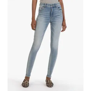 NEW KUT FROM THE KLOTH mia high rise fab ab slim fit jean in attributes wash