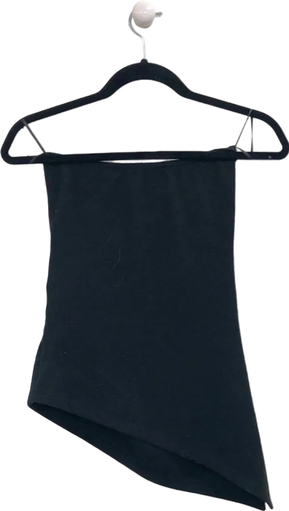 New Look Black Asymmetric Tube Top UK 6