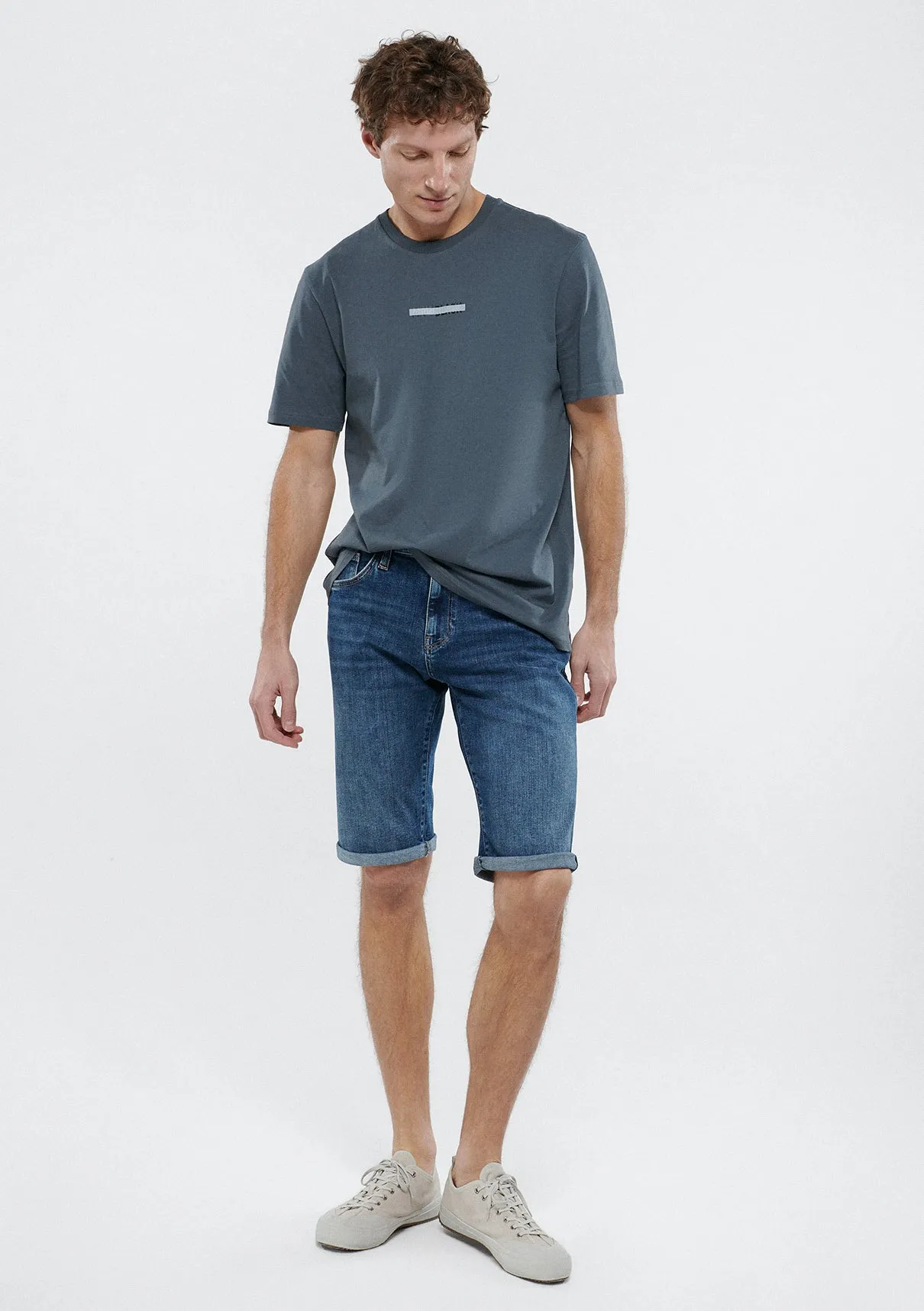 Nicholas Dark Shaded Mavi Black Jean Shorts
