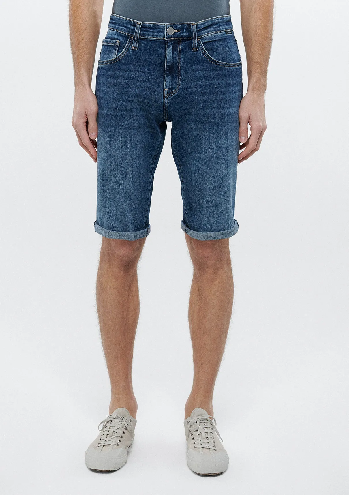 Nicholas Dark Shaded Mavi Black Jean Shorts