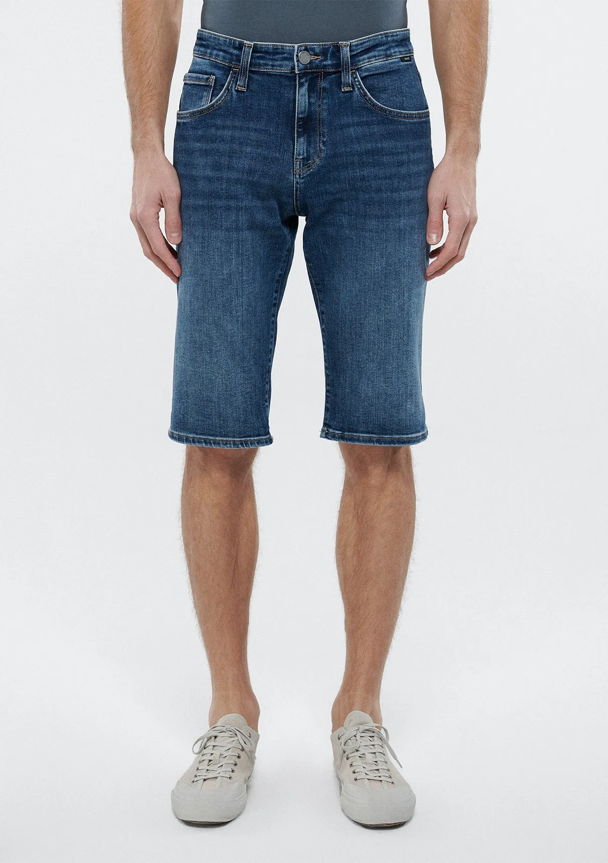 Nicholas Dark Shaded Mavi Black Jean Shorts