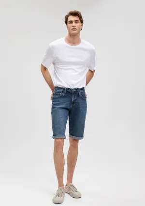 Nicholas Dark Shaded Mavi Black Jean Shorts