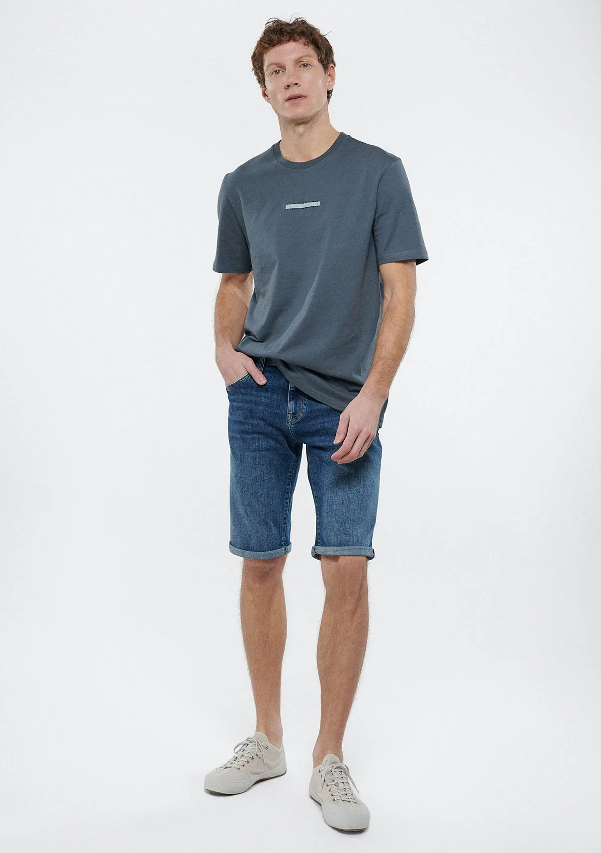 Nicholas Dark Shaded Mavi Black Jean Shorts