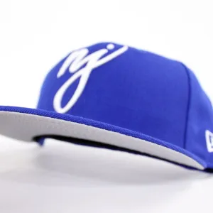 NJ Script New Era 59Fifty Fitted Hat (Royal Blue Gray Under Brim)