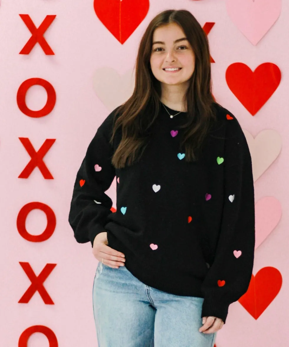 No Lonely Heart Black Sweater