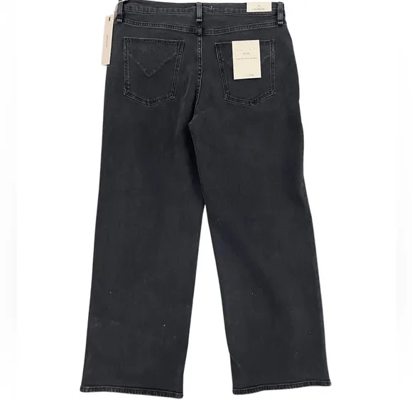 NWT $195 Hudson Rosie Wide Leg Ankle  Jean - Ash Black