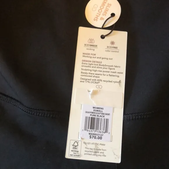 NWT Calia by Carrie Underwood ,Power sculpt High ride Bike shorts size XS