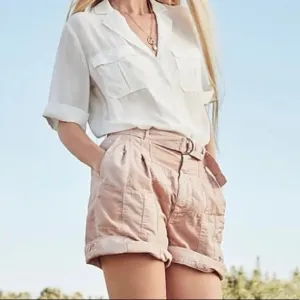 NWT J.Crew Women's Limited-edition D-ring Patchwork Shorts in Warm Clay Size 6