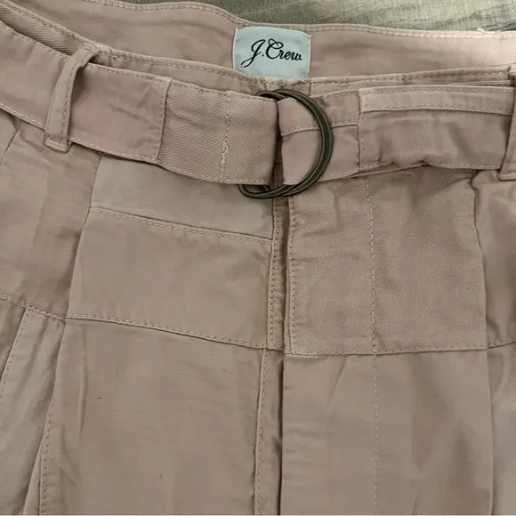 NWT J.Crew Women's Limited-edition D-ring Patchwork Shorts in Warm Clay Size 6